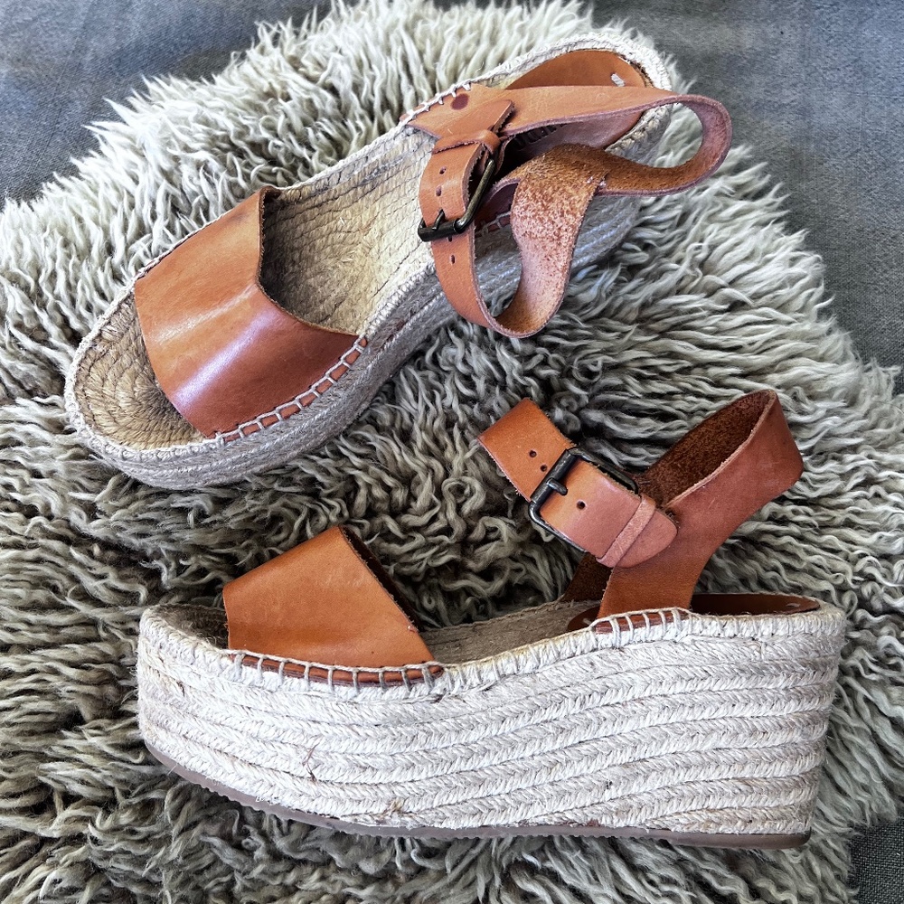 Soludos Espadrilles Wedge - tan